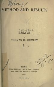 Cover of: Collected essays. by Thomas Henry Huxley