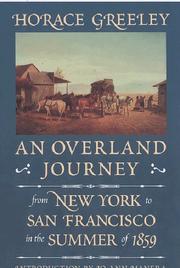 Cover of: An overland journey from New York to San Francisco in the summer of 1859