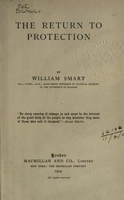 Cover of: The return to protection. by Smart, William