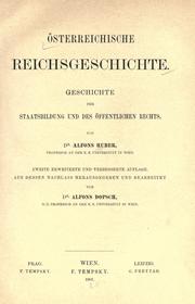 Cover of: Österreichische reichsgeschichte. by Huber, Alfons