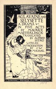 Cover of: Aglavaine and Selysette by Maurice Maeterlinck