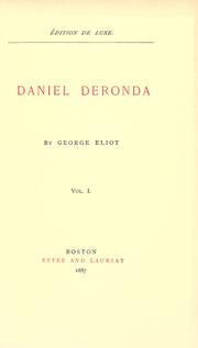 Cover of: The works of George Eliot. by George Eliot