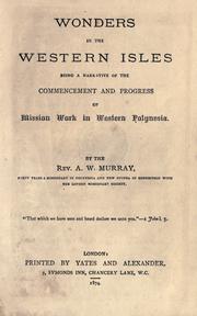 Cover of: Wonders in the western isles by A. W. Murray