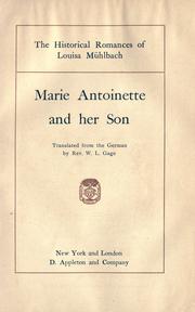 Cover of: Marie Antoinette and her son