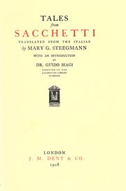 Cover of: Tales from Sacchetti