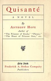 Cover of: Quisanté by Anthony Hope