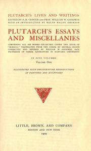 Cover of: Plutarch's essays and miscellanies by Plutarch, Plutarch