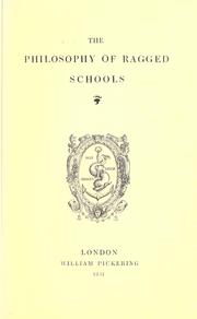 Cover of: The philosophy of ragged schools. by Caroline Frances Cornwallis