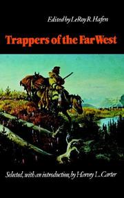 Cover of: Trappers of the Far West: sixteen biographical sketches