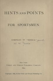 Cover of: Hints and points for sportsmen.