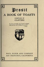 Cover of: Prosit, a book of toasts
