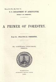 Cover of: A primer of forestry by Pinchot, Gifford