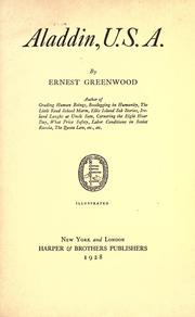 Cover of: Aladdin, U.S.A. by Greenwood, Ernest