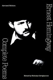 Cover of: Complete poems by Ernest Hemingway