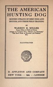 The American hunting dog by Warren H. Miller