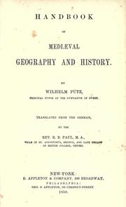 Cover of: Handbook of mediaeval geography and history by Wilhelm Pütz