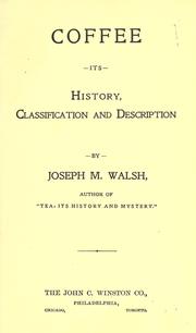 Cover of: Coffee by Joseph M. Walsh
