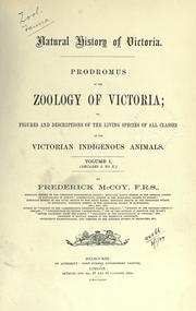 Cover of: Prodromus of the zoology of Victoria