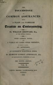 The touchstone of common assurances by William Sheppard