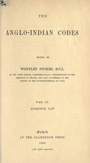 Cover of: The Anglo-Indian codes. by Whitley Stokes