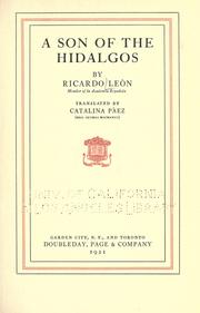 Cover of: A son of the hidalgos
