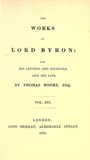 Cover of: The works of Lord Byron by Lord Byron