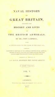 Cover of: Naval history of Great Britain by Campbell, John