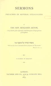 Cover of: Sermons preached in several synagogues