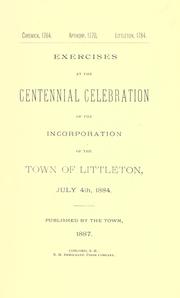 Chiswick, 1764.  Apthorp, 1770.  Littleton, 1784 by Littleton (N. H.)