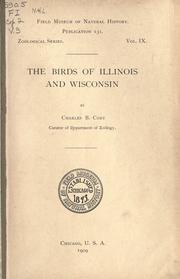 Cover of: birds of Illinois and Wisconsin.