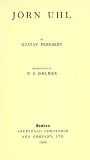 Jörn Uhl by Frenssen, Gustav