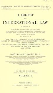 Cover of: A digest of international law... by John Bassett Moore, John Bassett Moore