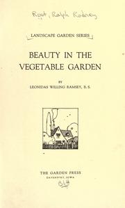 Cover of: Landscape garden series