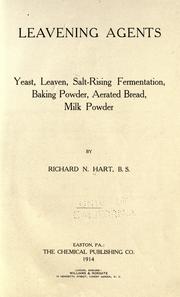 Leavening agents by Richard N. Hart