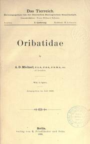 Cover of: Oribatidae