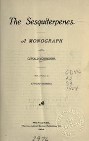 Cover of: sesquiterpenes: a monograph