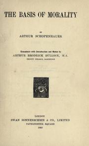 Cover of: The basis of morality