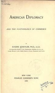 Cover of: American diplomacy and the furtherance of commerce. | Eugene Schuyler