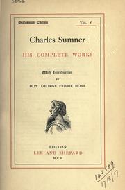Cover of: Complete works