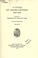 Cover of: A cycle of Adams letters
