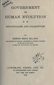 Cover of: Government: or, Human evolution.