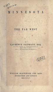 Cover of: Minnesota and the far West. by Laurence Oliphant