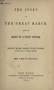 Cover of: story of the great march: from the diary of a staff officer