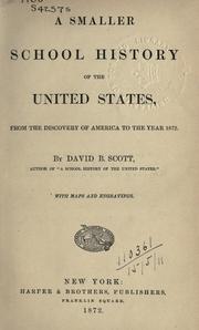 Cover of: A smaller school history of the United States by David B. Scott