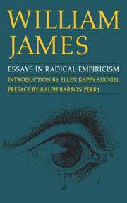 Cover of: Essays in radical empiricism