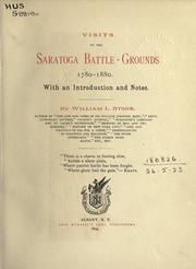 Cover of: Visits to the Saratoga Battle Grounds, 1780-1880 | William Leete Stone