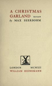 Cover of: A Christmas Garland by Sir Max Beerbohm