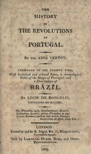 Cover of: history of the revolution of Portugal.