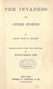 Cover of: The invaders and other stories