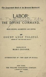 Cover of: Labor: the divine command.